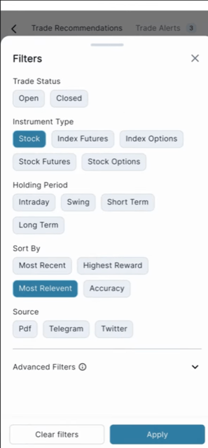 Filters & Search